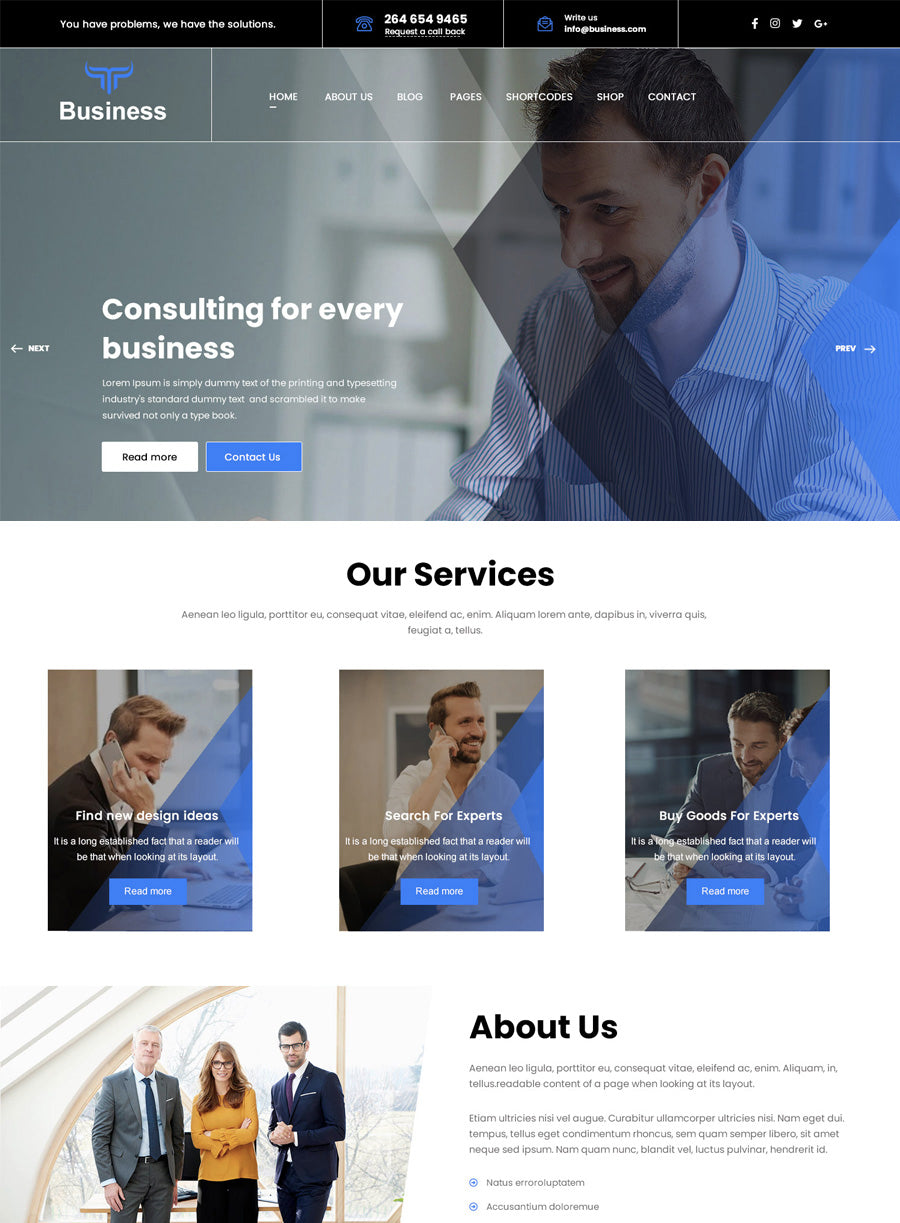 Houda Business Free Wordpress Theme