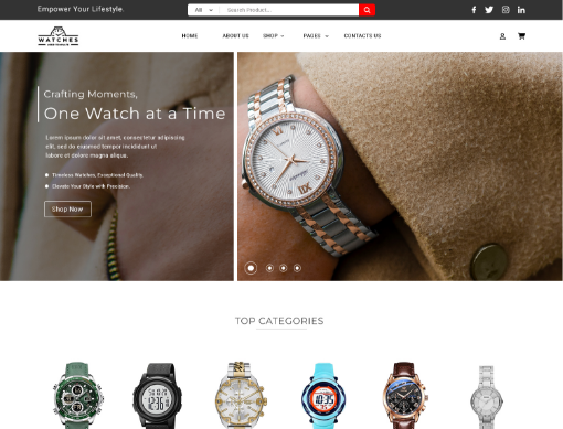 Seize the Savings with Our Free Watch Store Shopify Theme