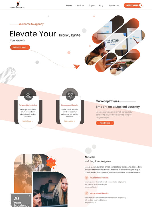 Free Online Startup Business Wordpress Theme
