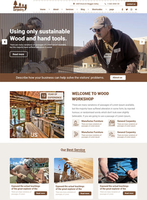 Carpenter Services Premium Wordpress Theme