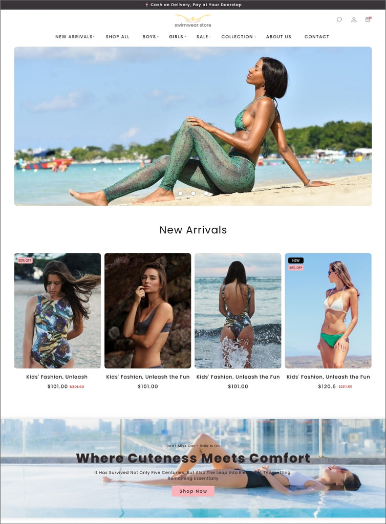 Swimwear Store Premium Wordpress Theme