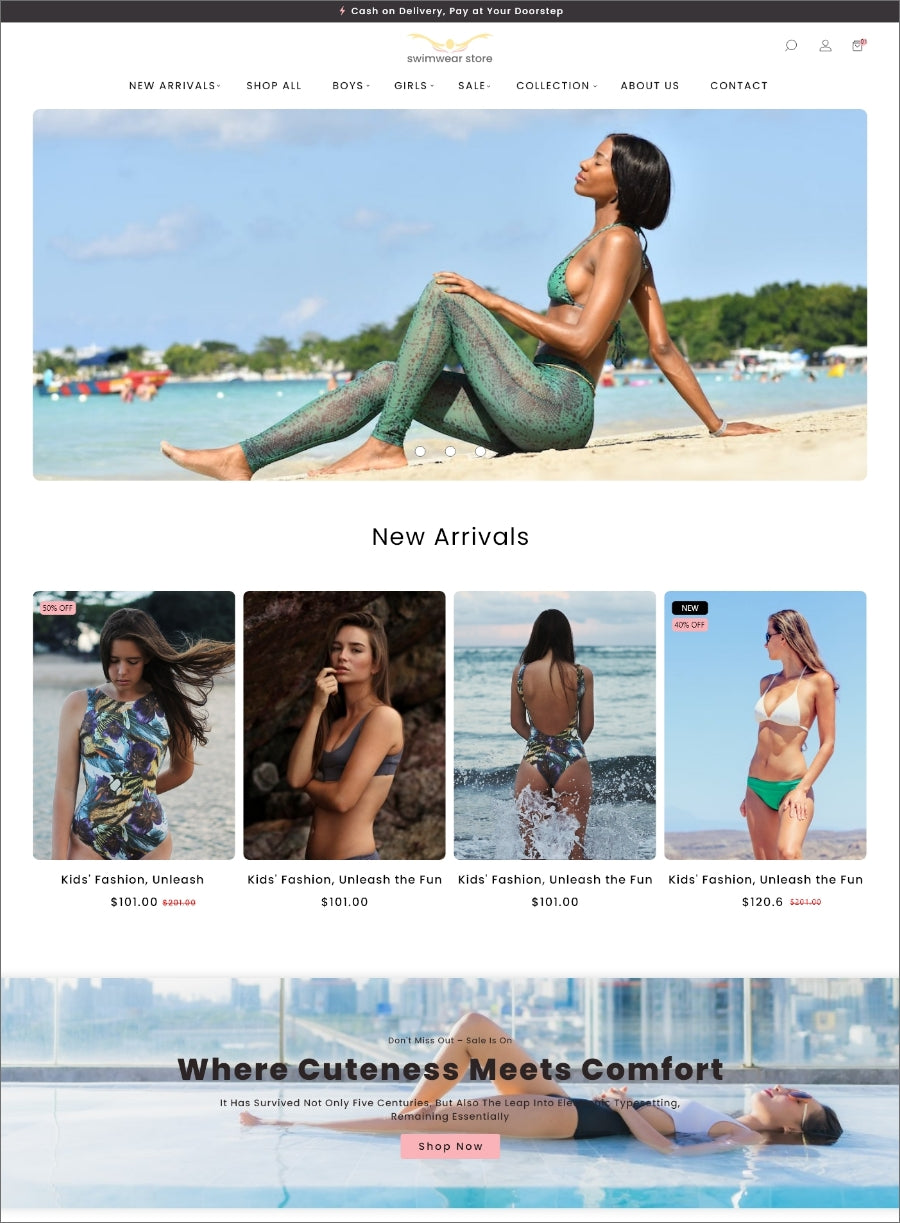 Free Swimwear Store Shopify Theme