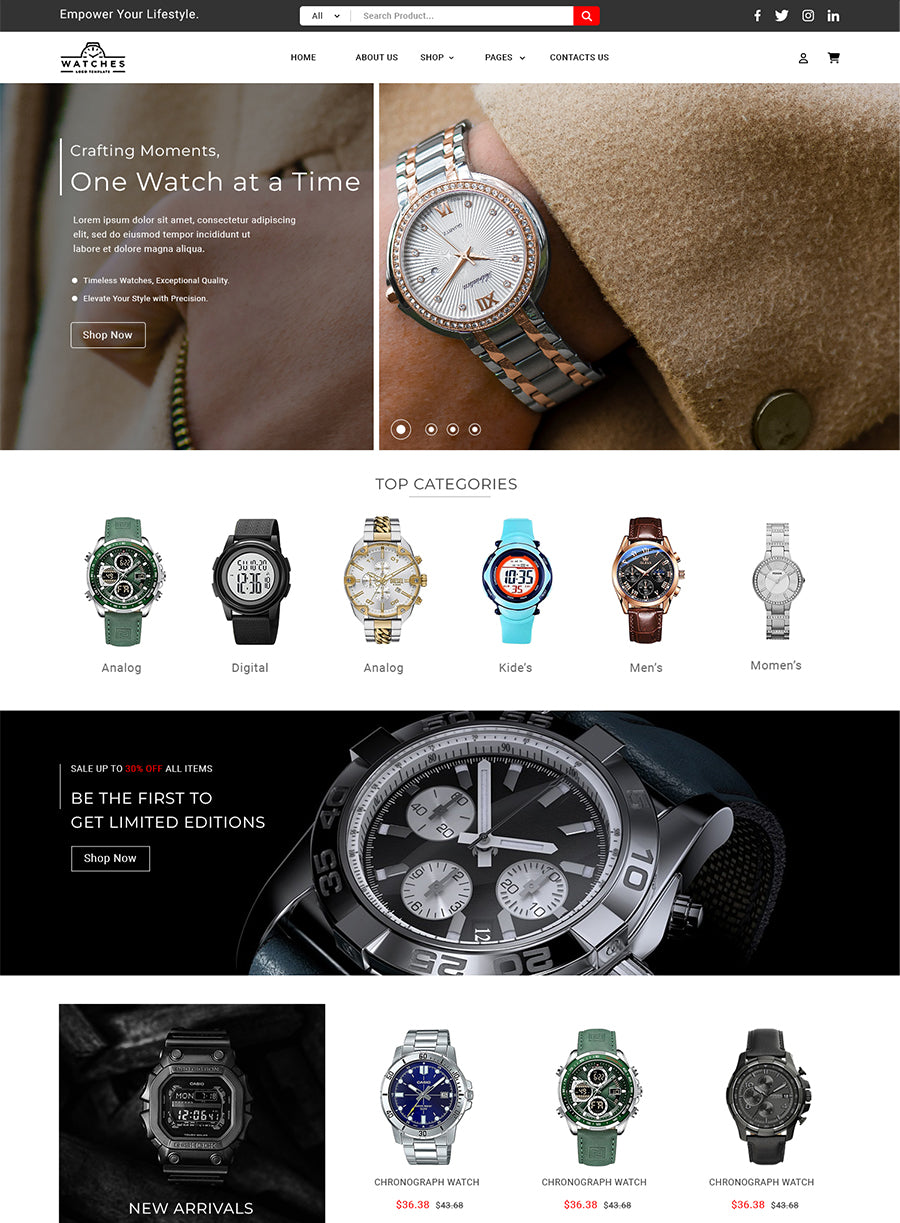 Royal Watch Store Wordpress Template to help You Compete like a Pro ...
