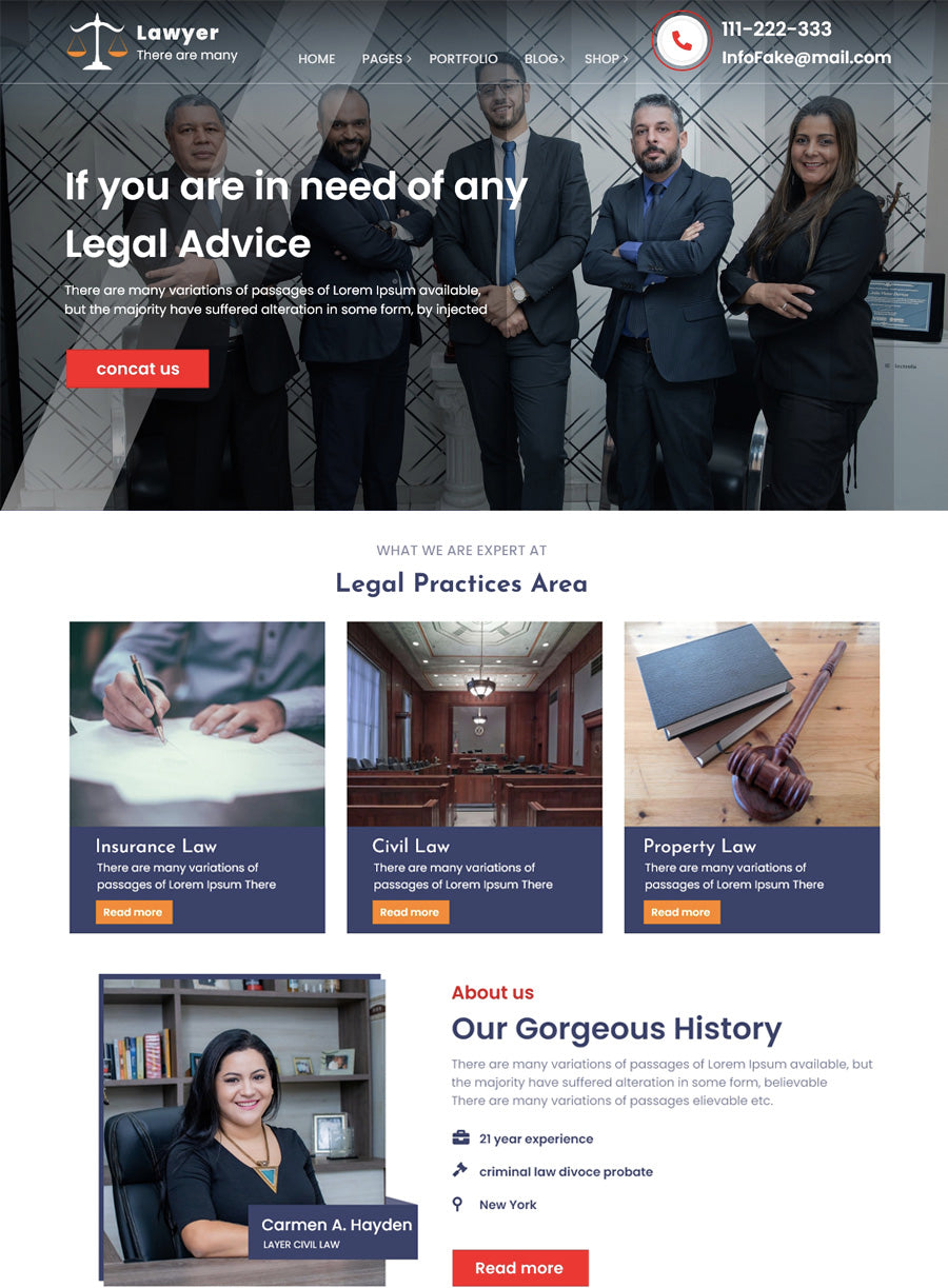 Personal Lawyer Free Wordpress Theme