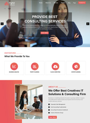 Digital Software Company Premium Wordpress Theme